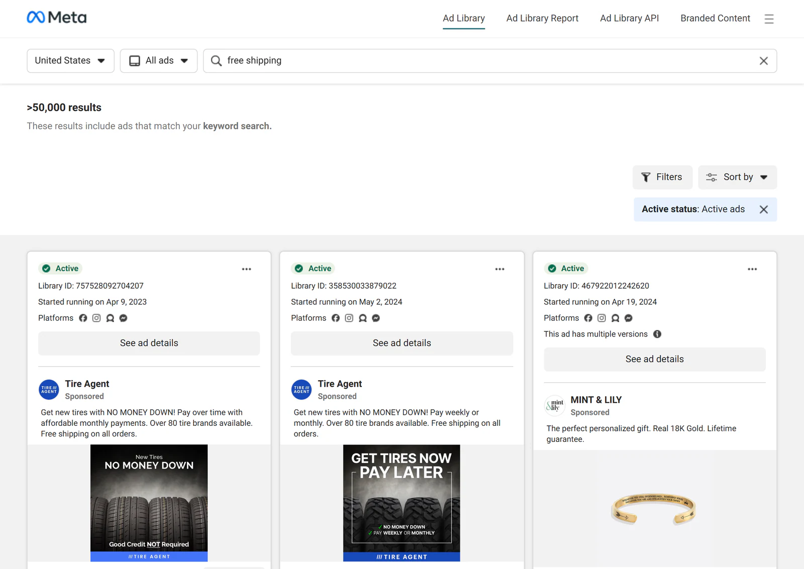 search by competitor messaging
