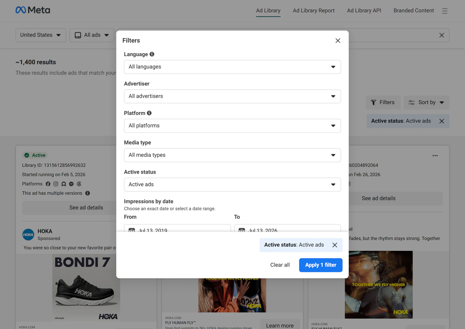 filter by platform placement