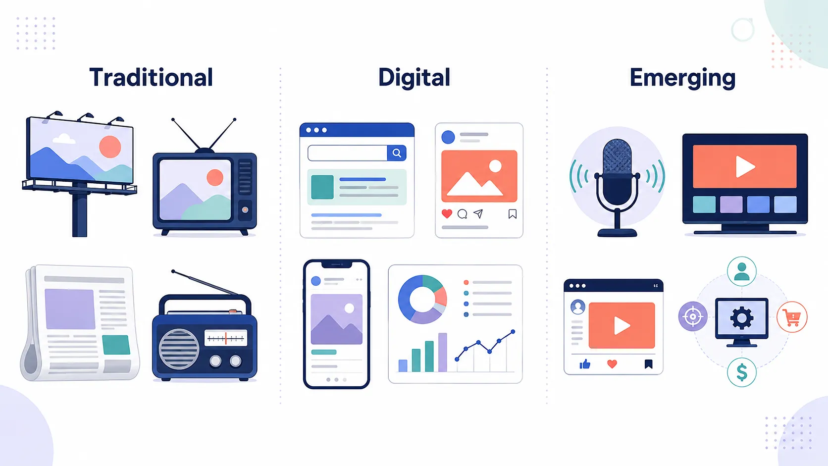 Main categories of advertising