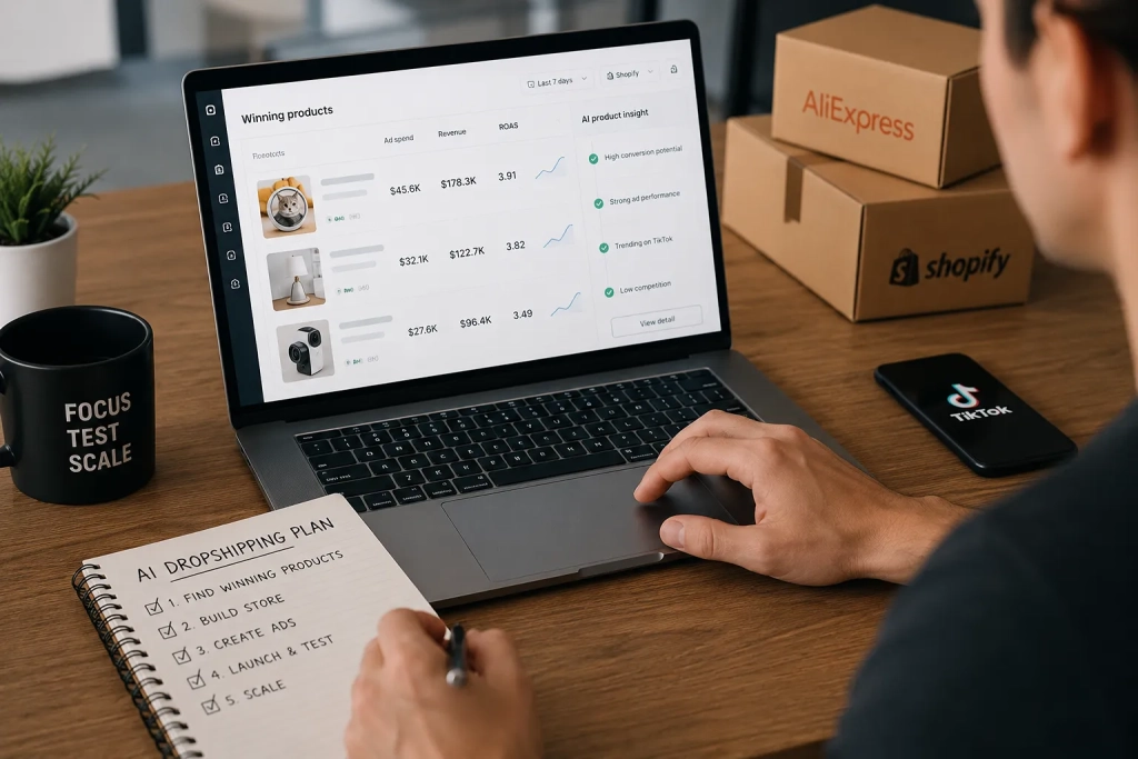AI dropshipping workflow
