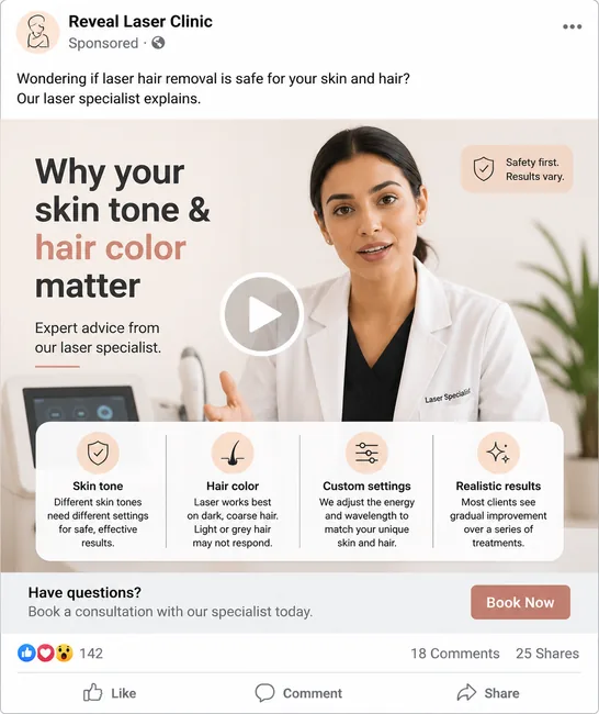 Laser Hair Removal Doctor explainer videos