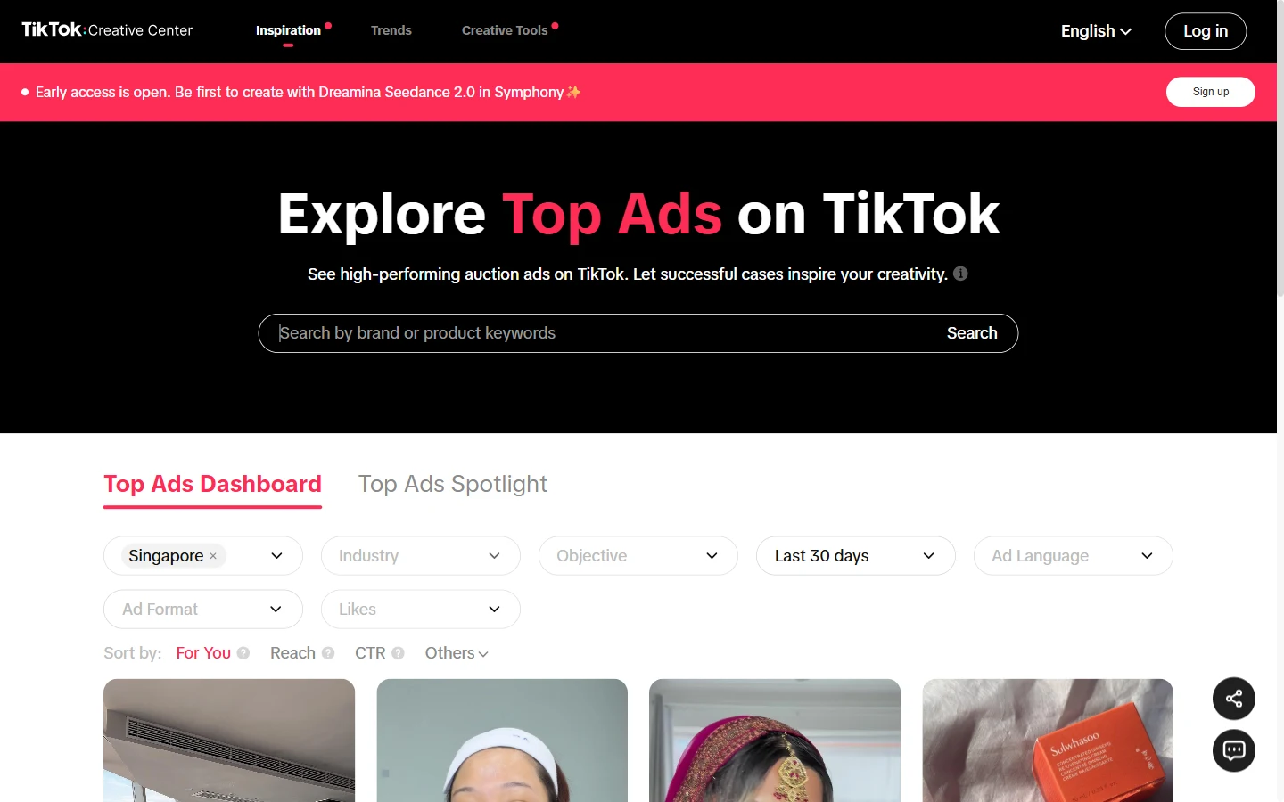 TikTok Creative Center
